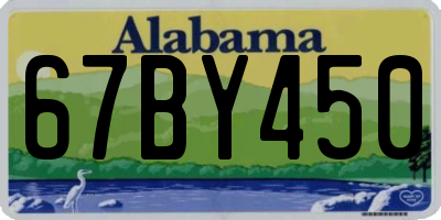 AL license plate 67BY450
