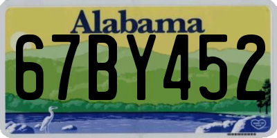 AL license plate 67BY452