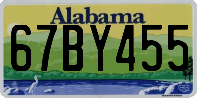 AL license plate 67BY455