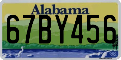 AL license plate 67BY456