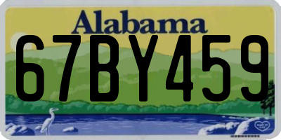 AL license plate 67BY459