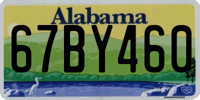 AL license plate 67BY460