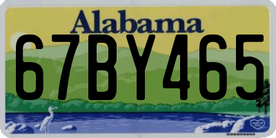 AL license plate 67BY465