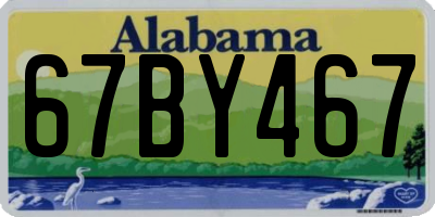 AL license plate 67BY467