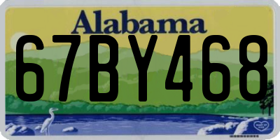 AL license plate 67BY468