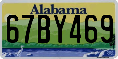 AL license plate 67BY469