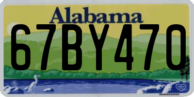 AL license plate 67BY470