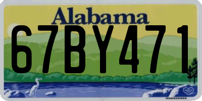 AL license plate 67BY471
