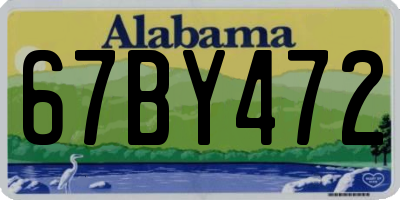 AL license plate 67BY472