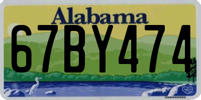 AL license plate 67BY474