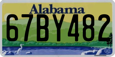 AL license plate 67BY482
