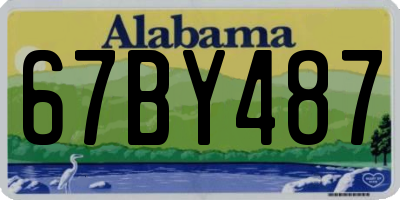 AL license plate 67BY487