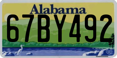 AL license plate 67BY492