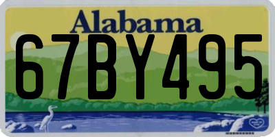 AL license plate 67BY495