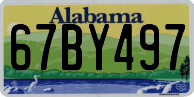 AL license plate 67BY497