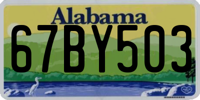 AL license plate 67BY503