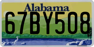 AL license plate 67BY508