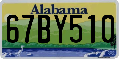 AL license plate 67BY510