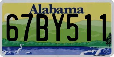 AL license plate 67BY511