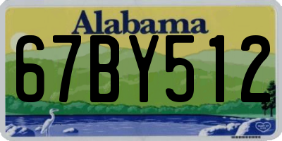 AL license plate 67BY512