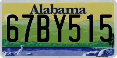 AL license plate 67BY515