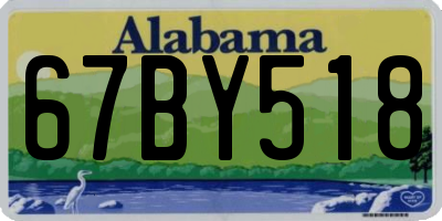 AL license plate 67BY518