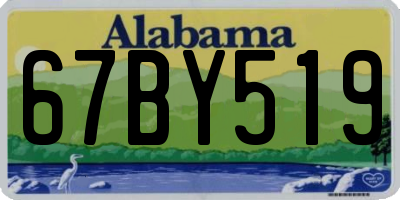 AL license plate 67BY519