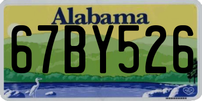 AL license plate 67BY526