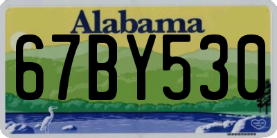 AL license plate 67BY530