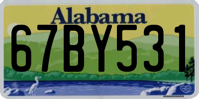 AL license plate 67BY531