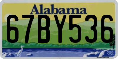 AL license plate 67BY536