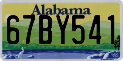 AL license plate 67BY541