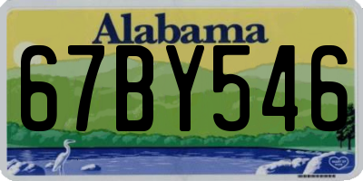 AL license plate 67BY546