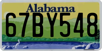 AL license plate 67BY548