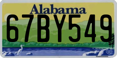AL license plate 67BY549