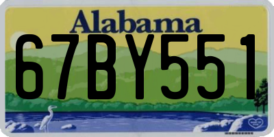 AL license plate 67BY551