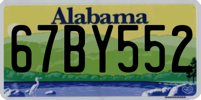 AL license plate 67BY552