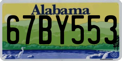 AL license plate 67BY553