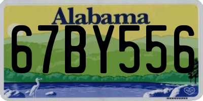 AL license plate 67BY556