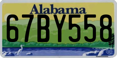 AL license plate 67BY558