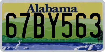 AL license plate 67BY563