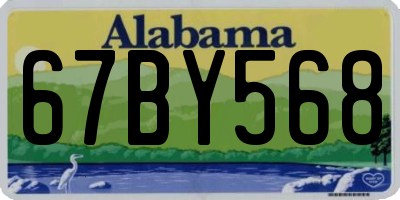 AL license plate 67BY568