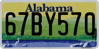 AL license plate 67BY570