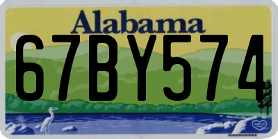 AL license plate 67BY574