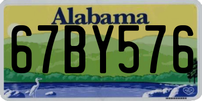 AL license plate 67BY576