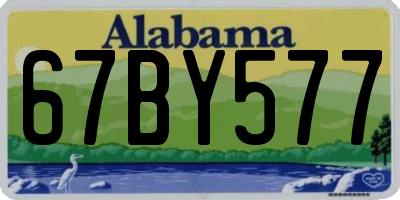 AL license plate 67BY577