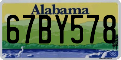 AL license plate 67BY578