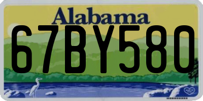 AL license plate 67BY580