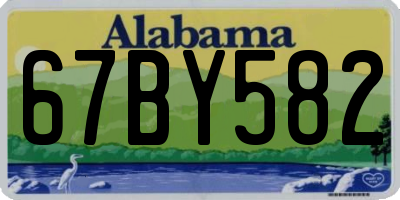 AL license plate 67BY582