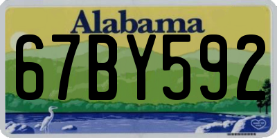 AL license plate 67BY592